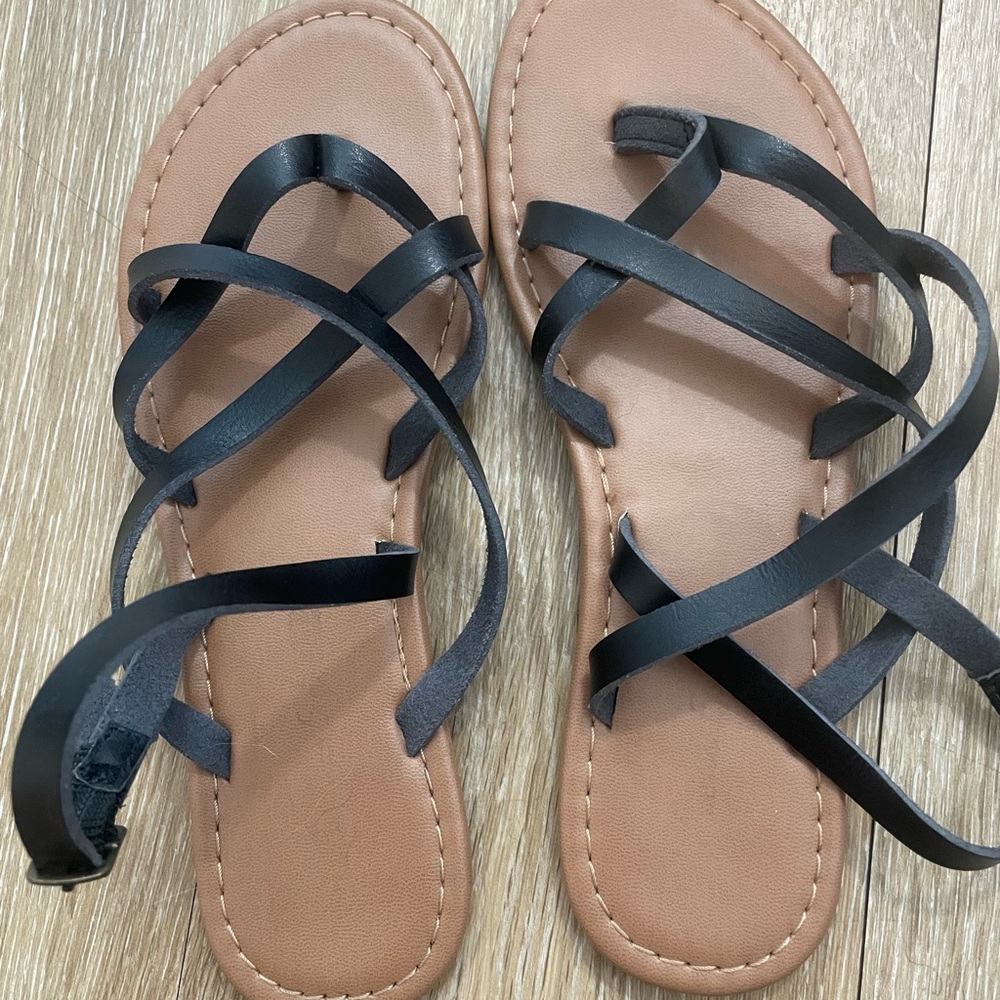 Black Strappy Sandals